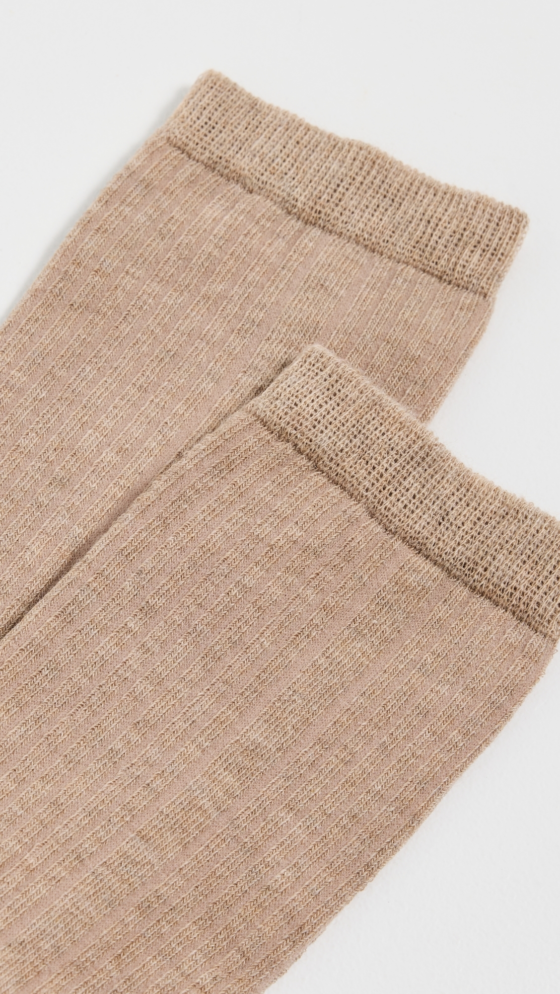 Cotton Cashmere Crew Socks Red One Size