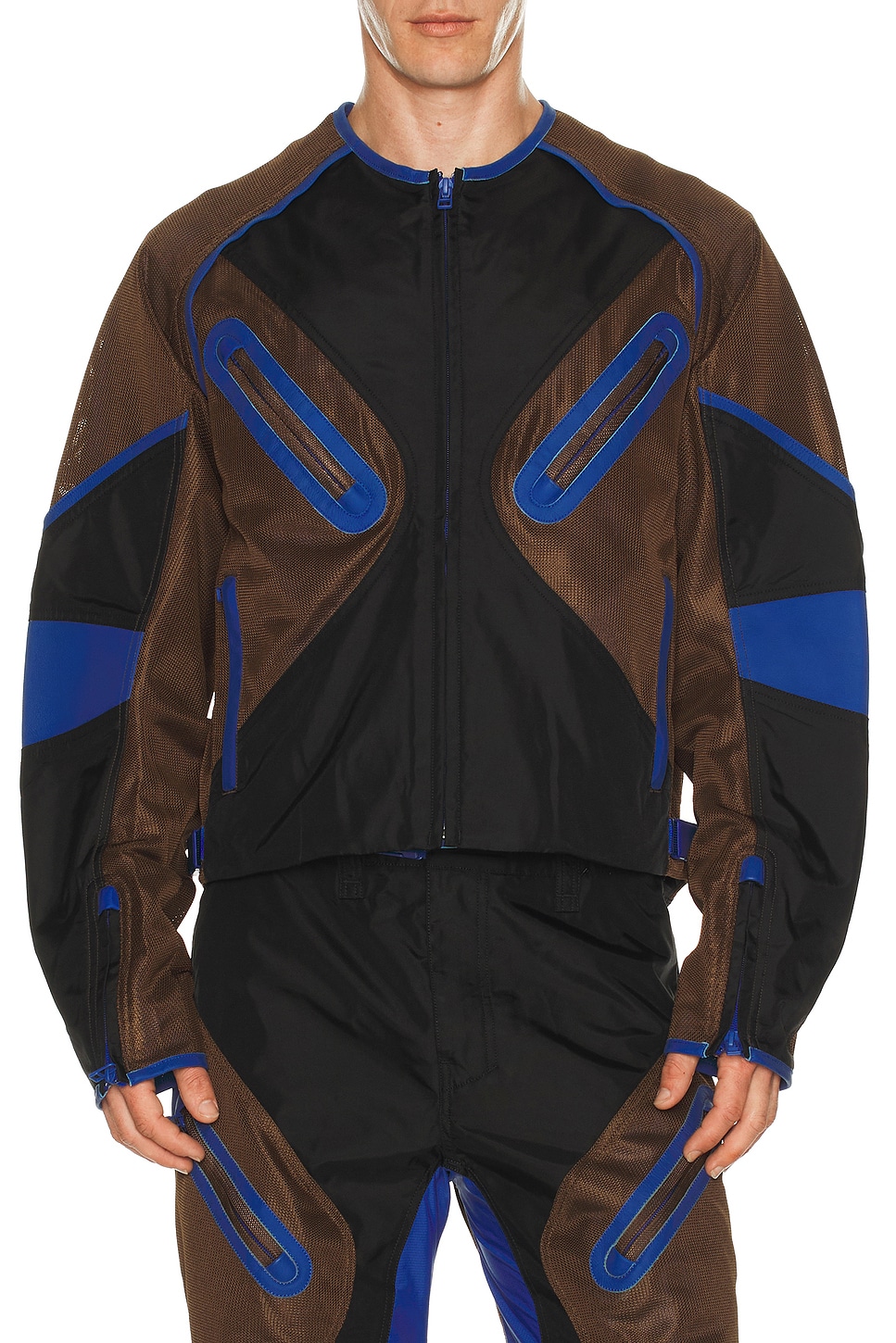 Kiko Kostadinov Moto Jacket in Black Rinse - Black. XL/1X also in L