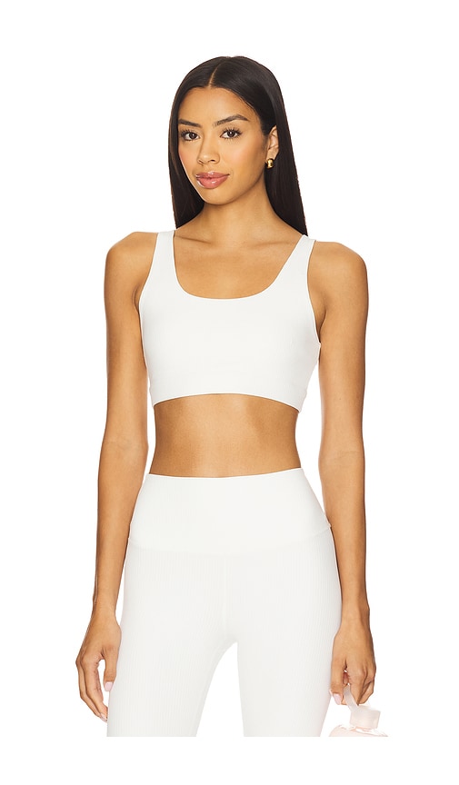 Splits59 Airweight Rib Sports Bra in White. -  XS also in L
