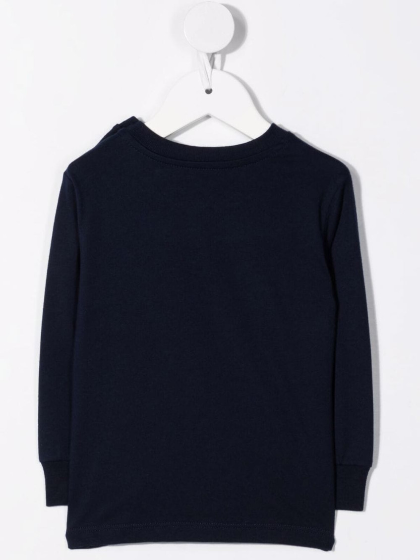 Baby Boys Navy Blue Cotton Ribbed T-Shirts