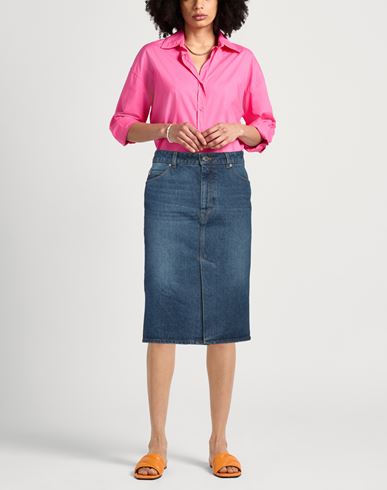 Woman Denim skirt Blue Size 26 Cotton