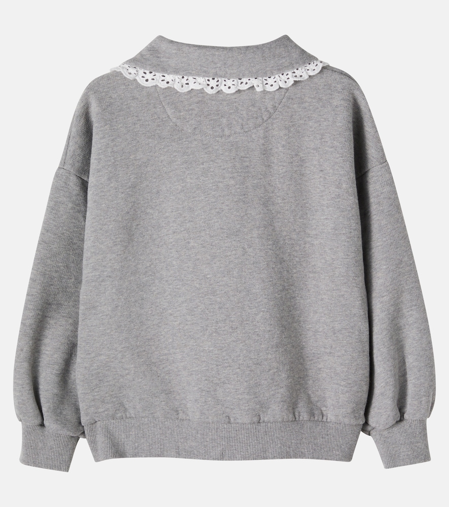 Ash cotton fleece sweatshirt