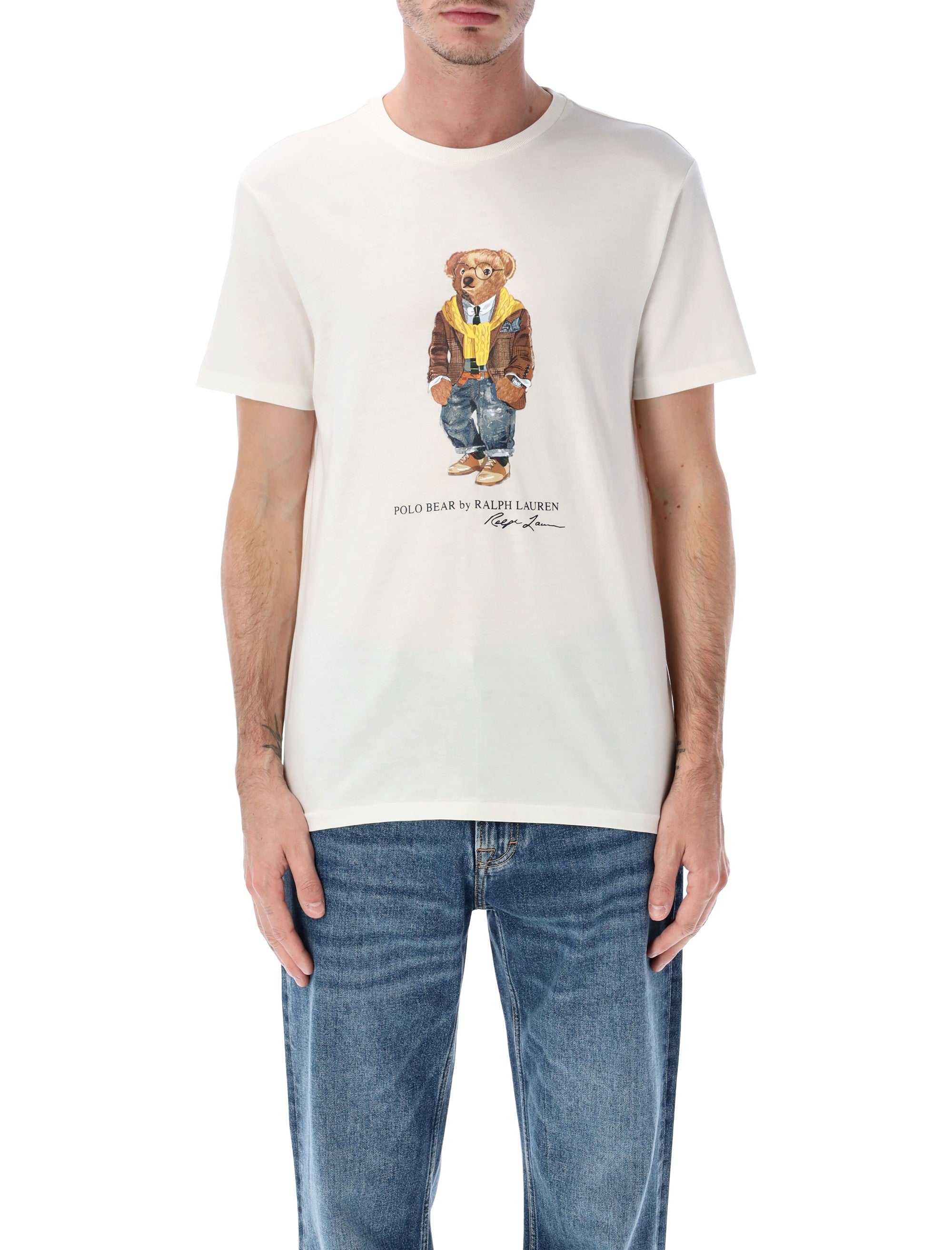 Playful Polo Bear T-Shirt - Size L