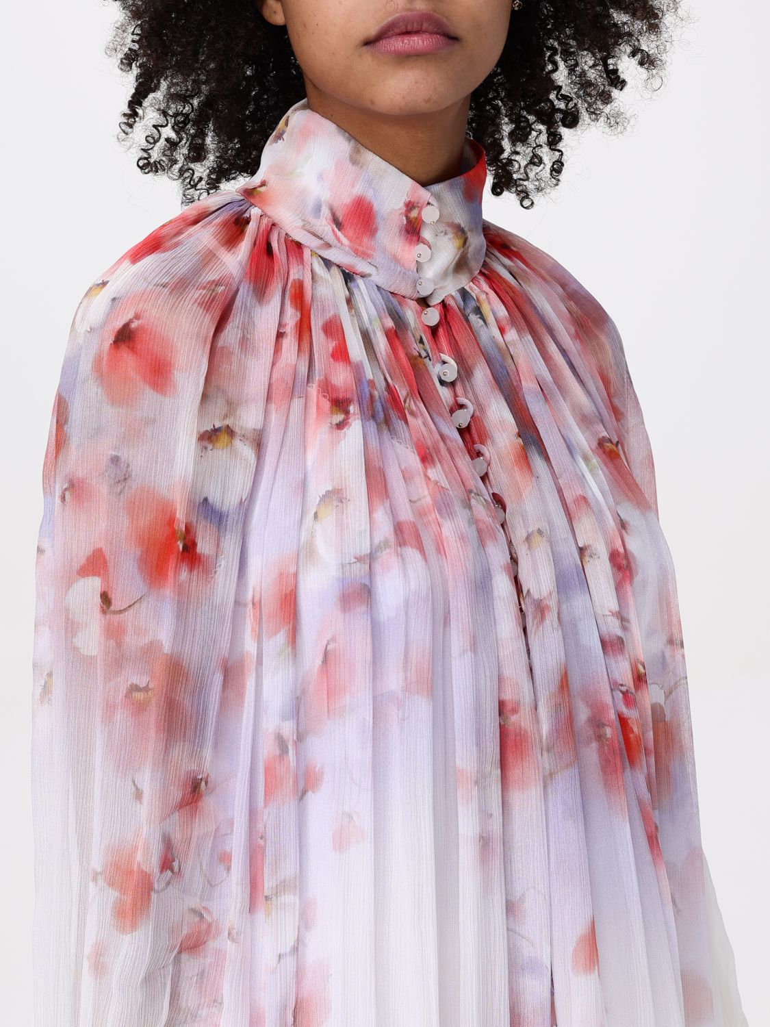Crush smock blouse - Purple