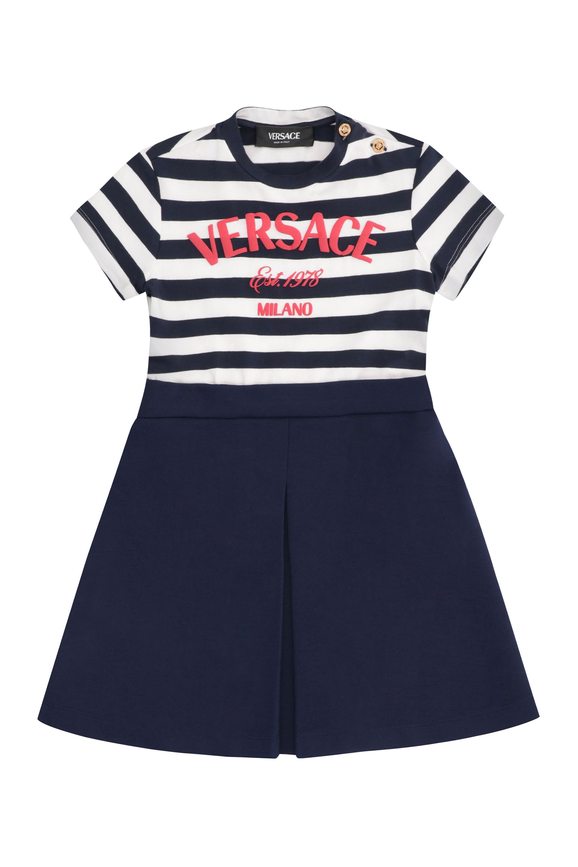 Young Striped Cotton Mini Dress