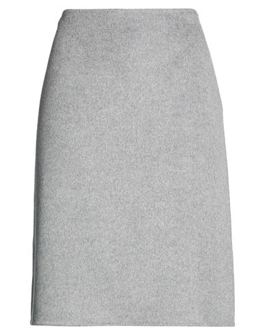 Woman Midi skirt Grey Size 10 Cashmere, Wool