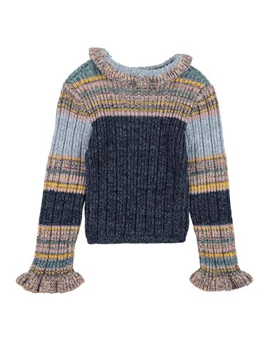 Kid Girl Turtleneck Navy Size 10 Cotton, Wool, Viscose