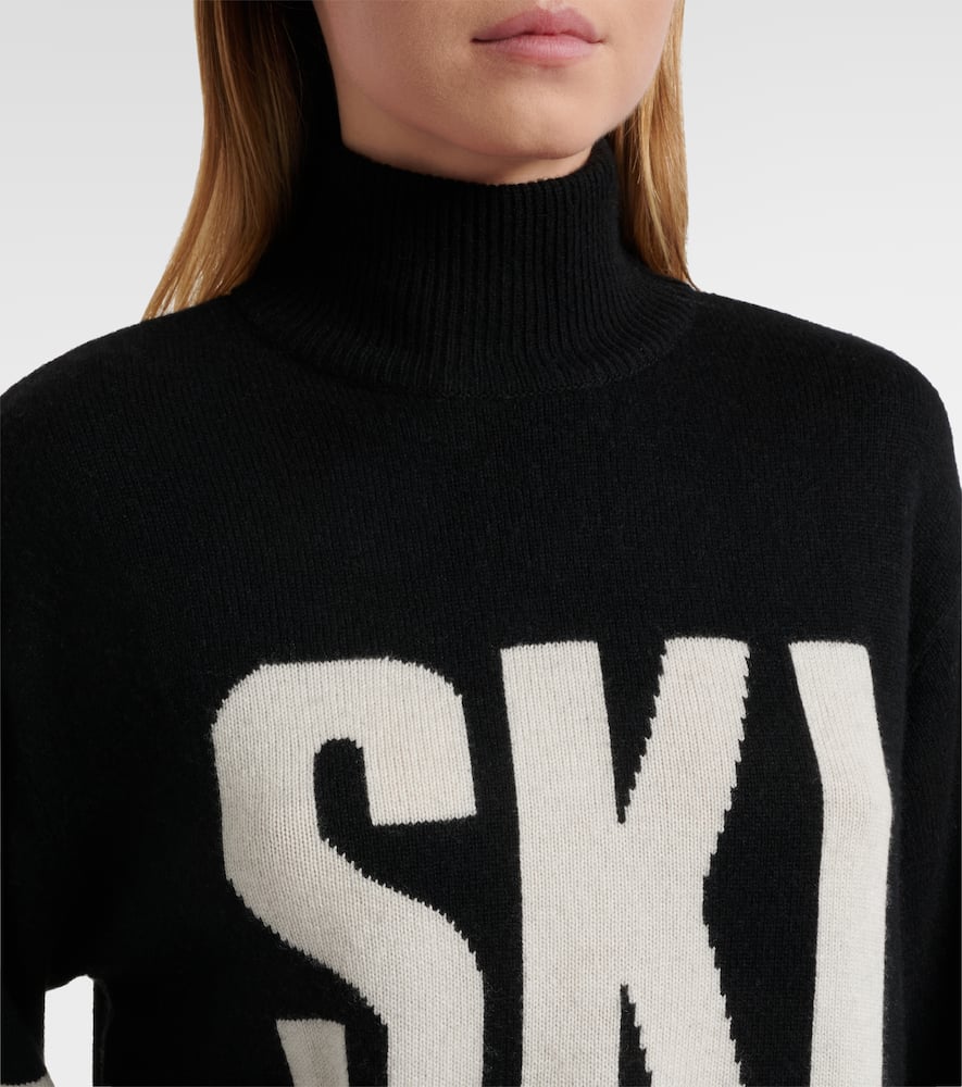 Wool-blend turtleneck sweater