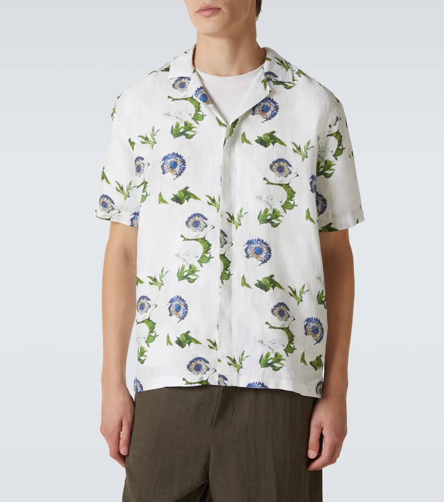 Maitan floral linen shirt