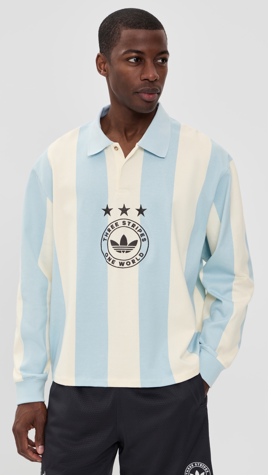 Long Sleeve Rugby Shirt Blue