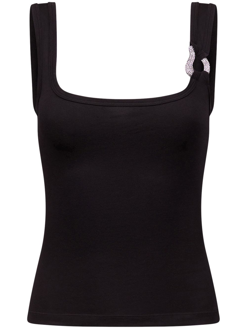 Ring-detail tank top - White