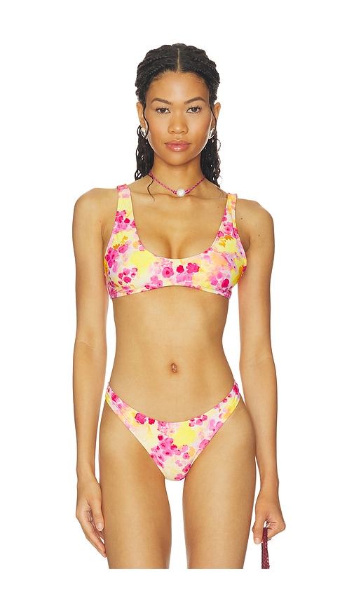 Indah Hope Bikini Top in Pink. - S also in XS