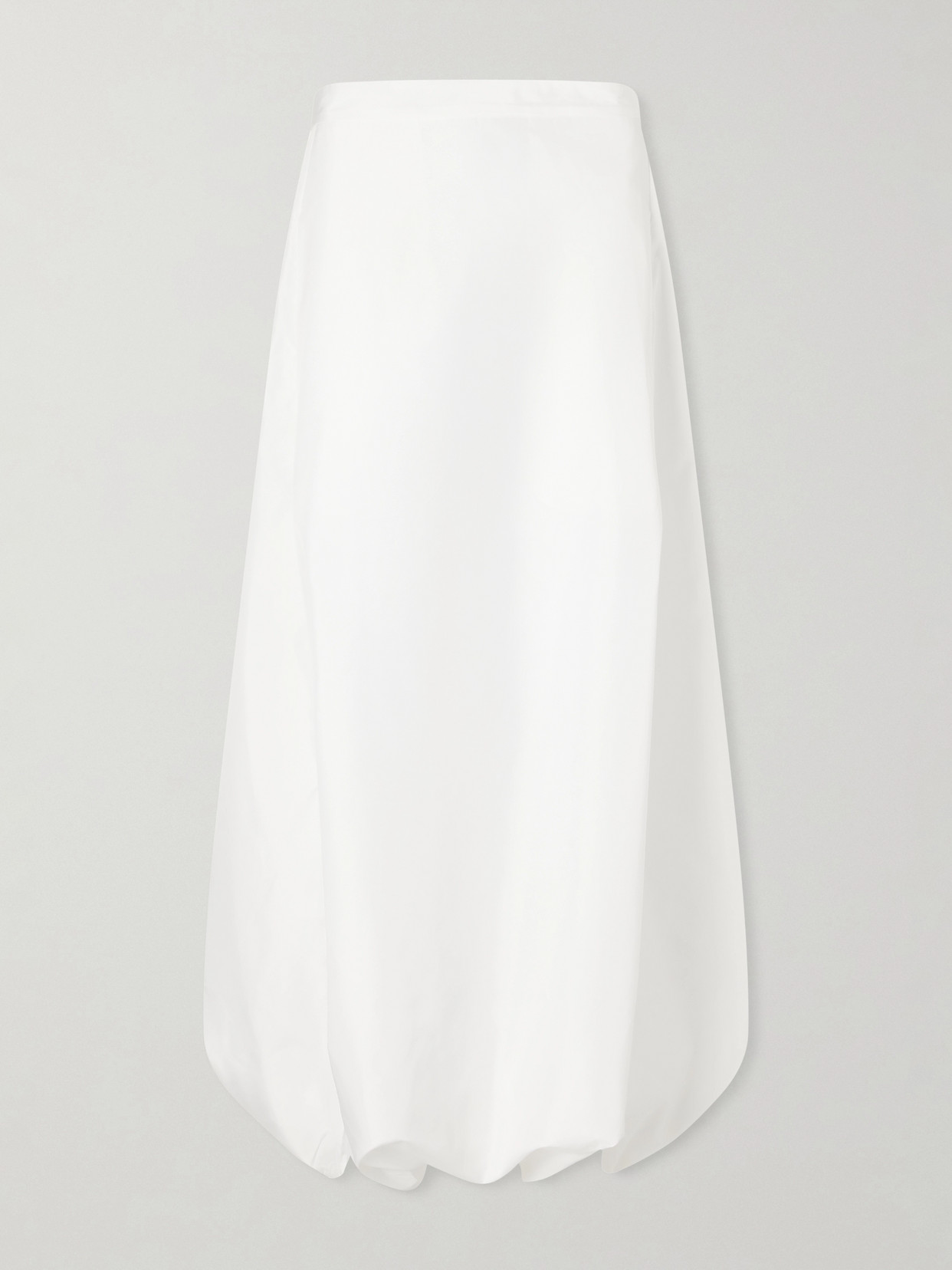 Jalousie Shell Midi Skirt - White