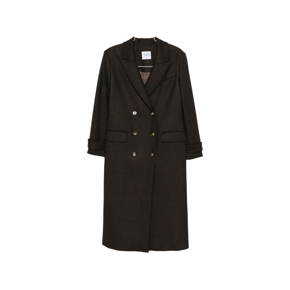 Double-breasted Peak-lapel Coat