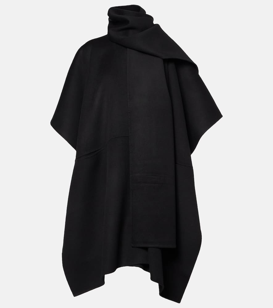 Doublé scarf-detail wool coat