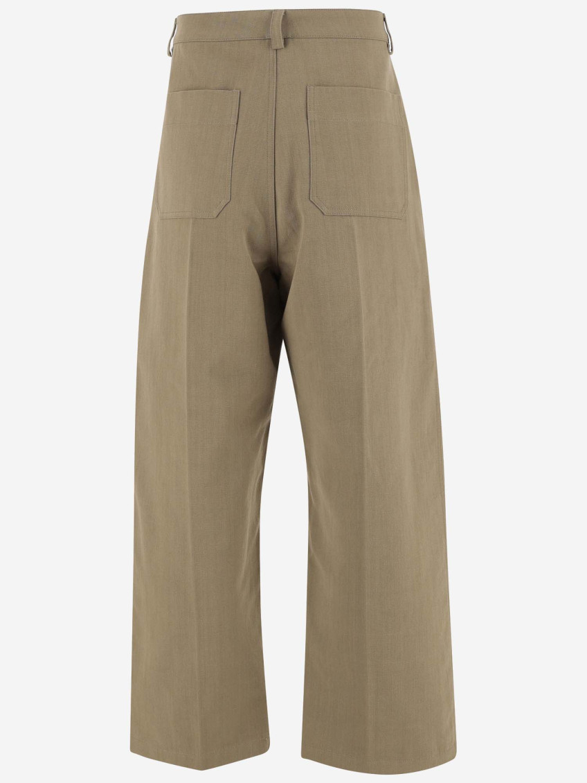 Natural Canvas Cargo Pants