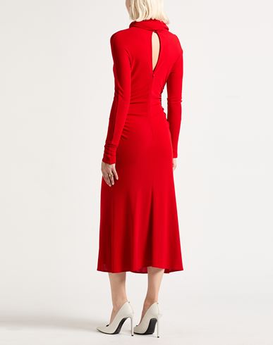 Woman Maxi dress Red Size 8 Viscose