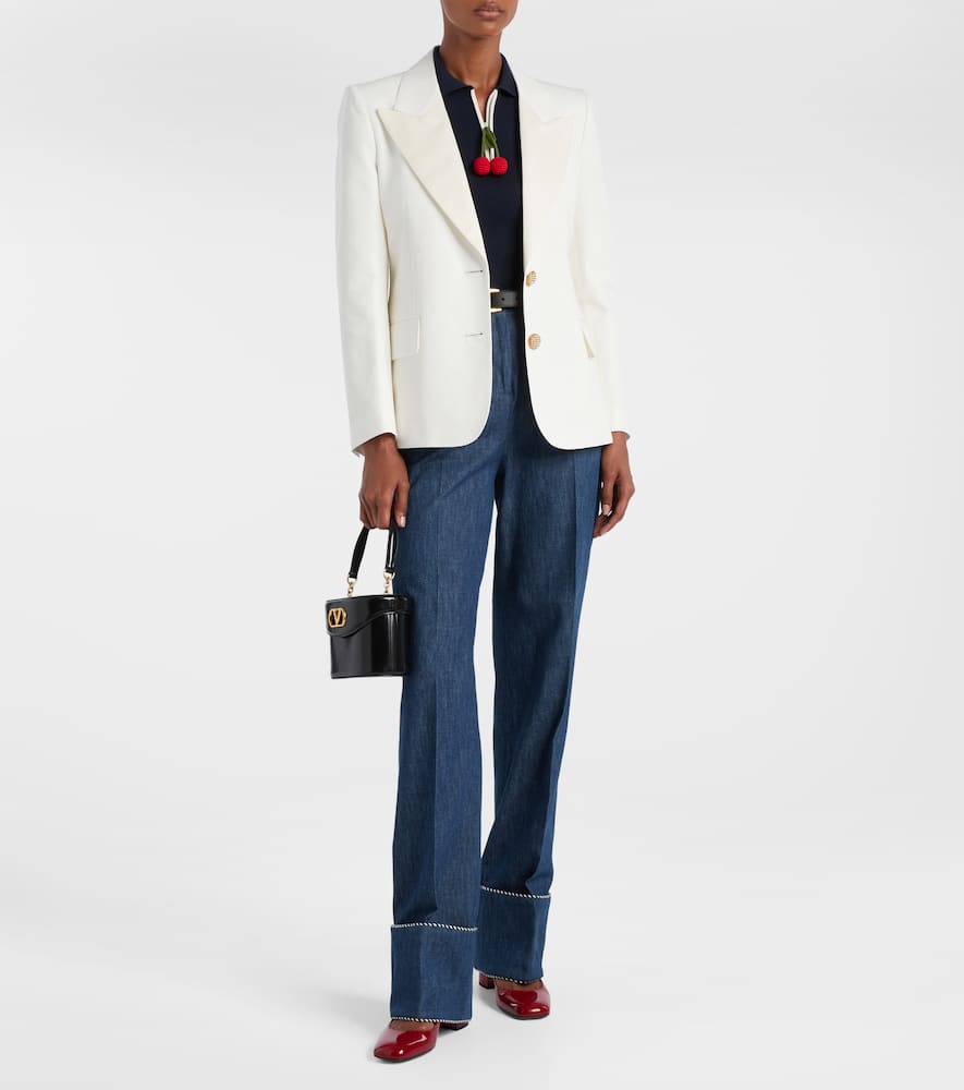 Cotton and linen blazer