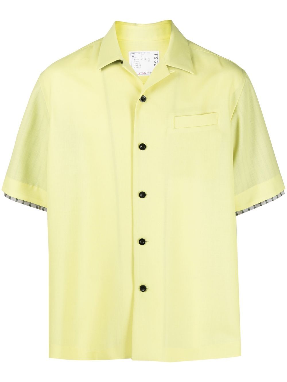 Shortsleeved oversized shirt - Yellow