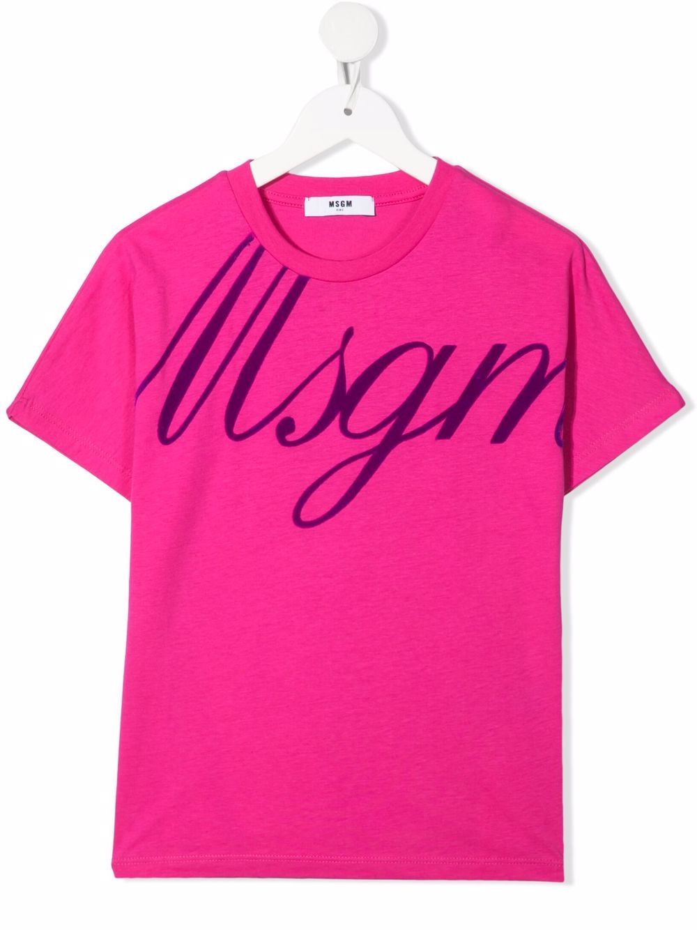 Logo-print cotton T-shirt - Pink