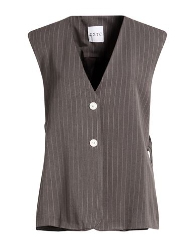 Woman Tailored Vest Grey Size S Polyester, Viscose, Elastane
