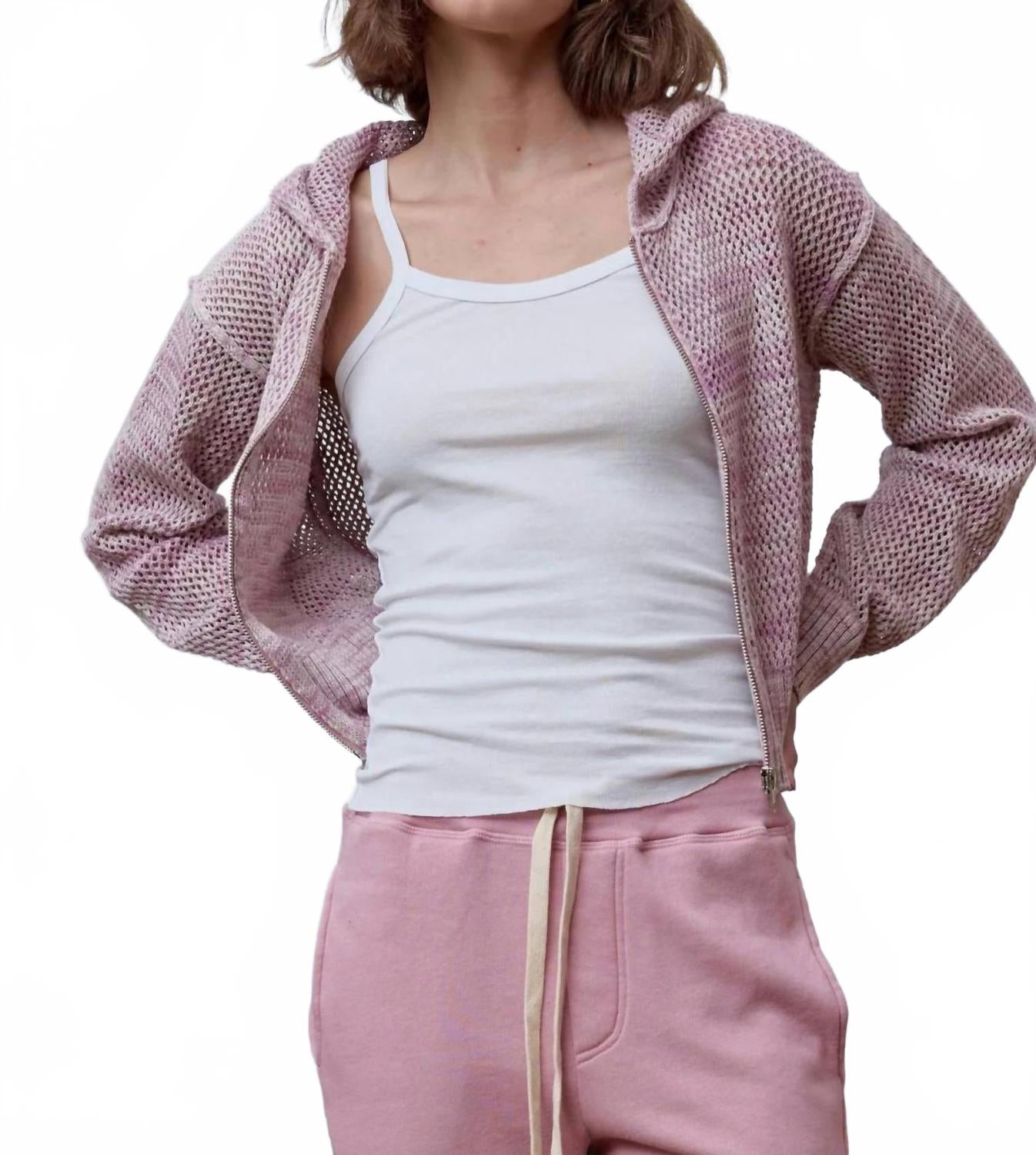 Mills Painted Sweater In Lavender