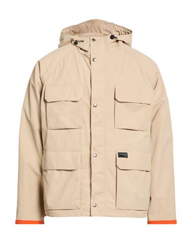 Man Jacket Beige Size L Polyacrylic