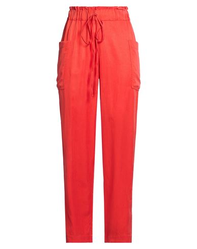 Woman Pants Red Size XS Cupro