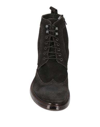Man Ankle boots Dark brown Size 11 Leather