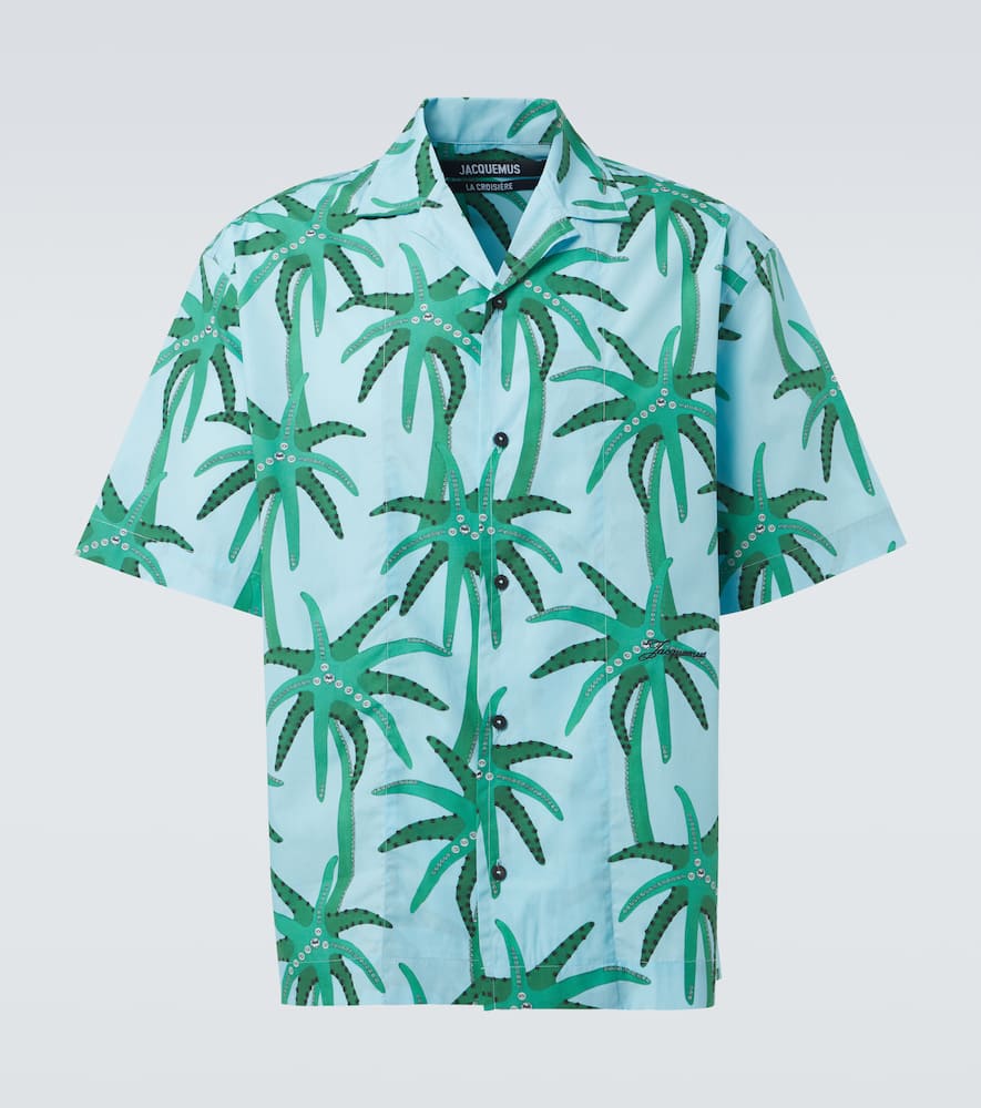 Jean printed cotton poplin shirt