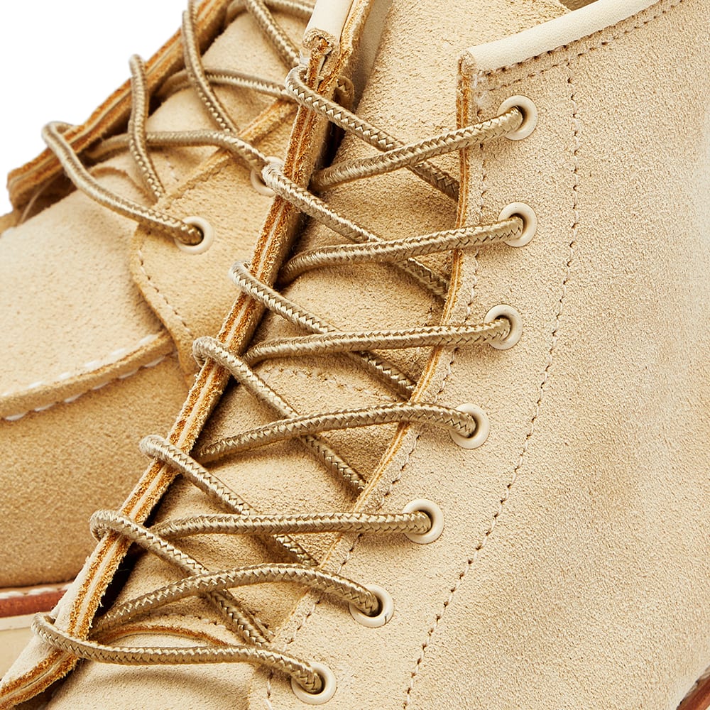 Women's 6" Classic Moc Boot in Cream Abiline, Size UK 3 