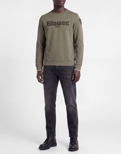 Man Sweatshirt Military green Size XXL Cotton, Polyester