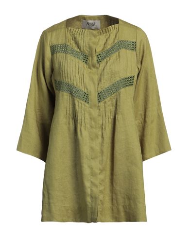 Nenè Woman Shirt Green Size 0 Linen