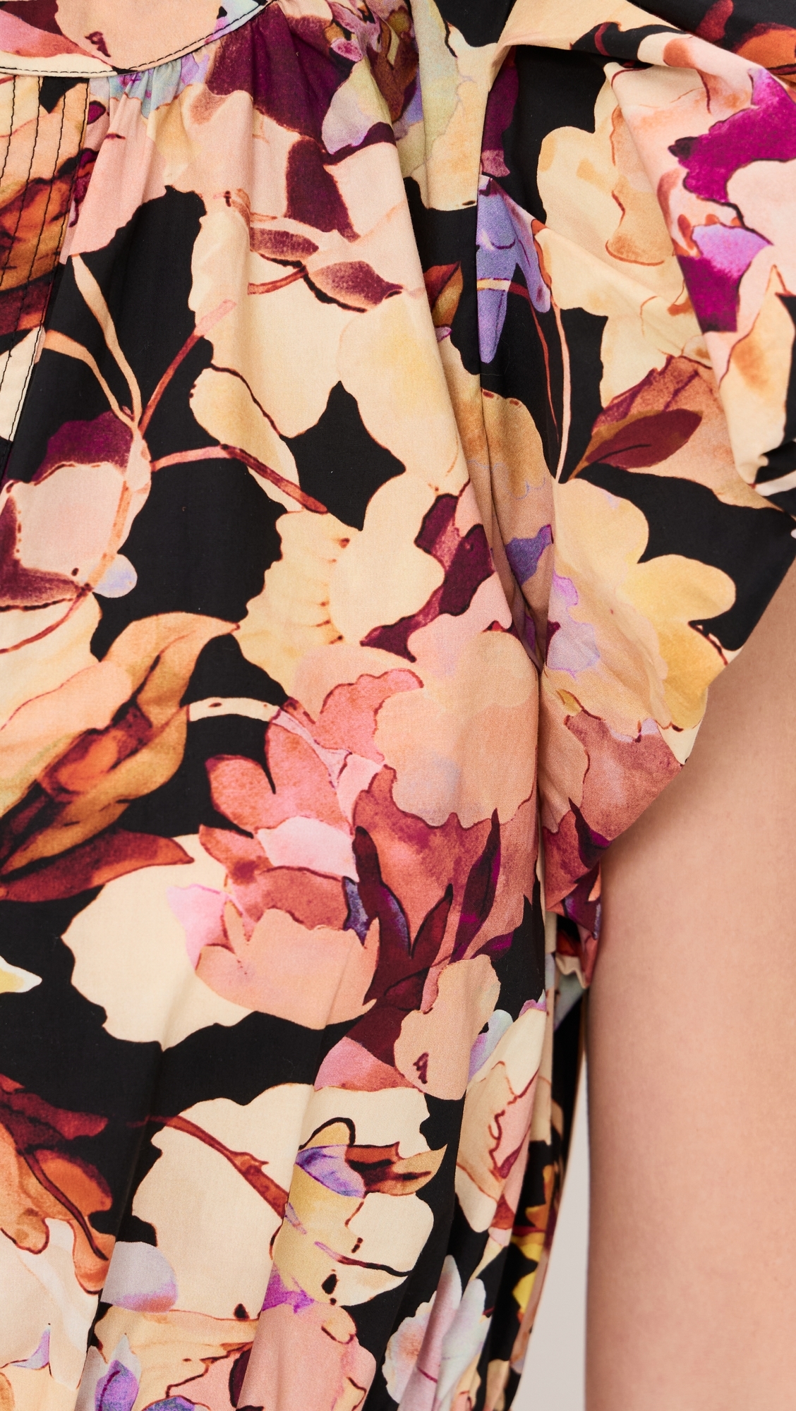 Marin Cotton Midi Dress Night Bloom