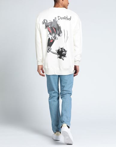 Man Sweatshirt White Size XS Cotton