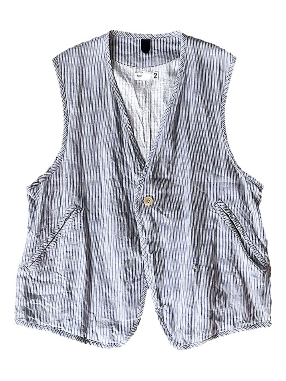 Striped waistcoat - Blue
