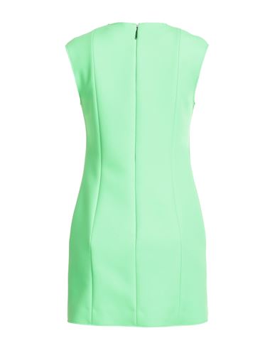 Woman Mini dress Lime green Size 6 Polyester, Viscose, Elastane