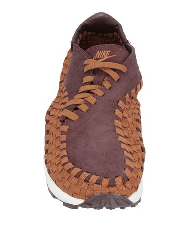 Woman Sneakers Chocolate brown Size 7.5 Leather, Textile fibers