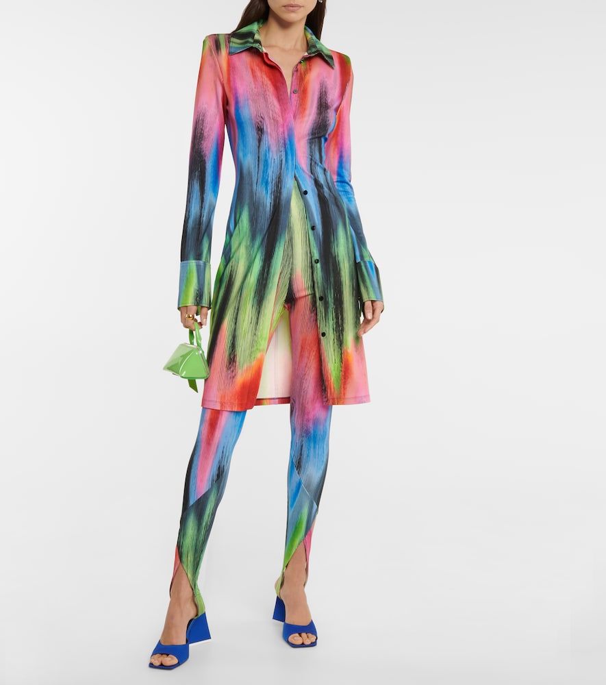 Elton printed shirt dress
