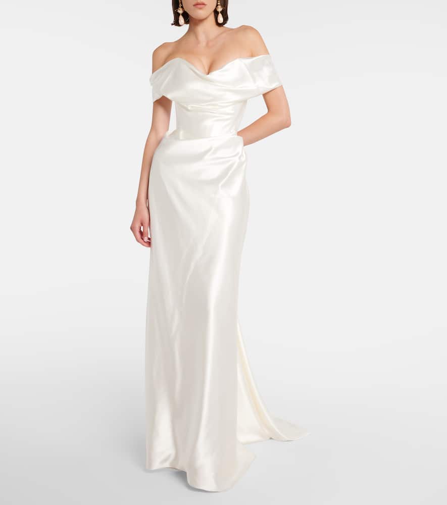Bridal Nova Cocotte silk corset gown