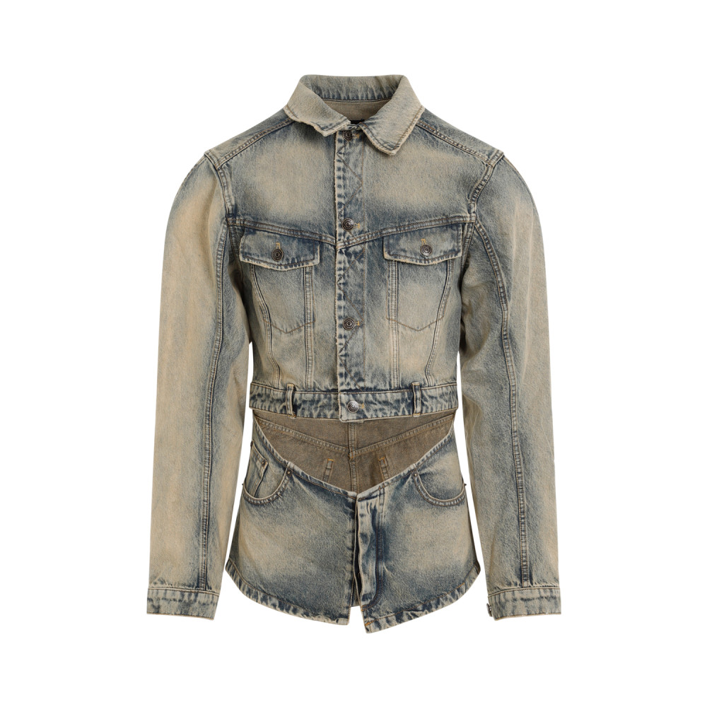 Cutout Denim Jacket
