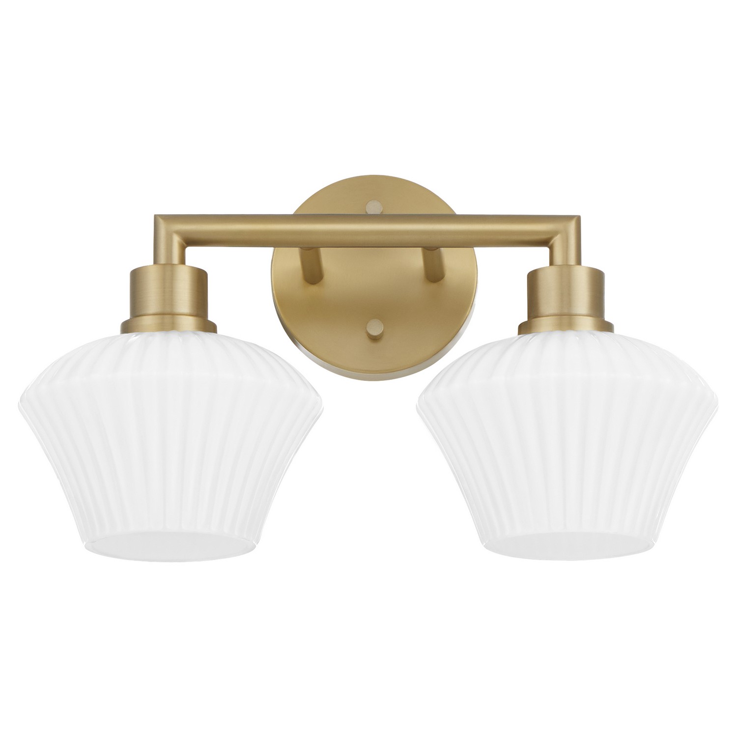 Aged Brass Bathroom Vanity Light from the Cassini Collection