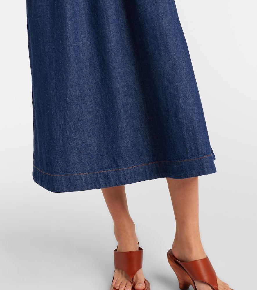 Awaken denim midi dress
