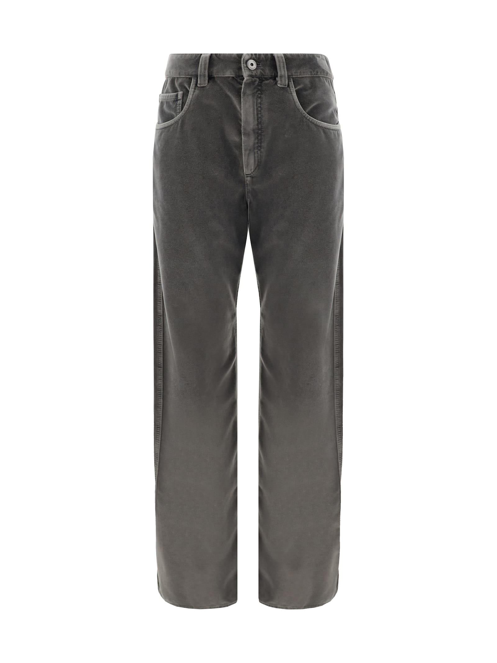 Logo-patch flared trousers - Grey