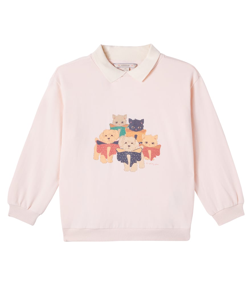 Konges Sløjd Spotty printed cotton jersey polo shirt