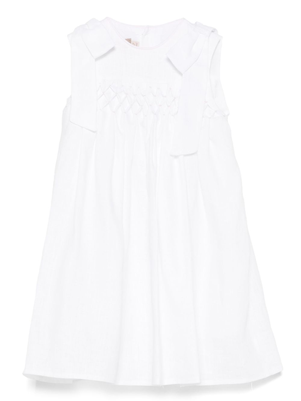 La Stupenderia embroidered dress - White
