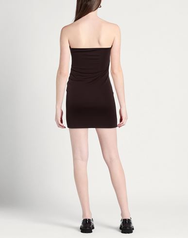Woman Mini dress Chocolate brown Size 2 Viscose, Elastane