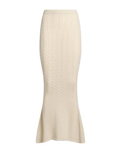 Marco Rambaldi X Woman Maxi skirt Beige Size XS Polyamide, Wool, Viscose, Polyester, Cashmere