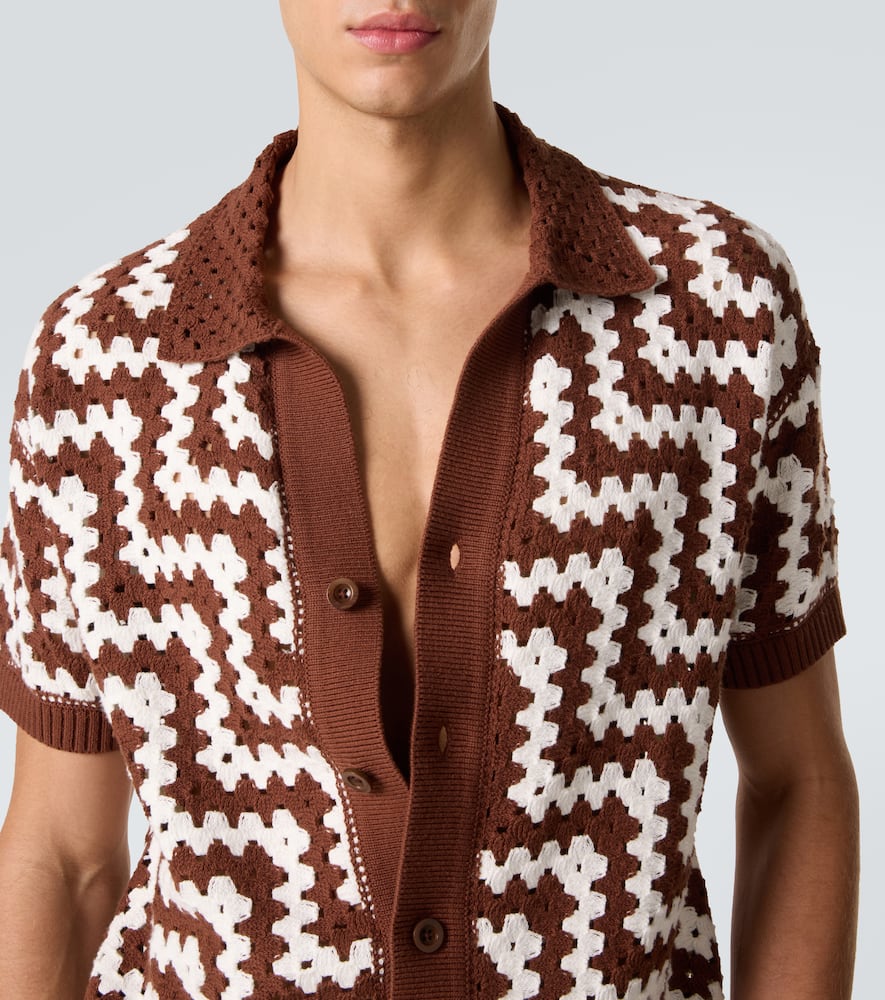 Pinto crochet cotton cardigan