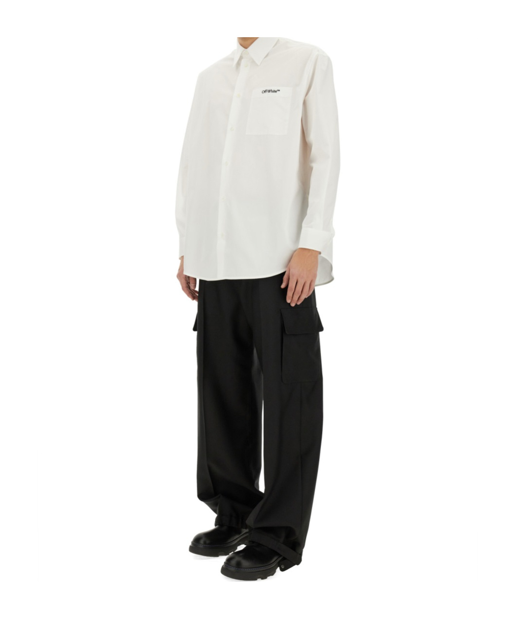 Off-White Logo Embroidered Shirt